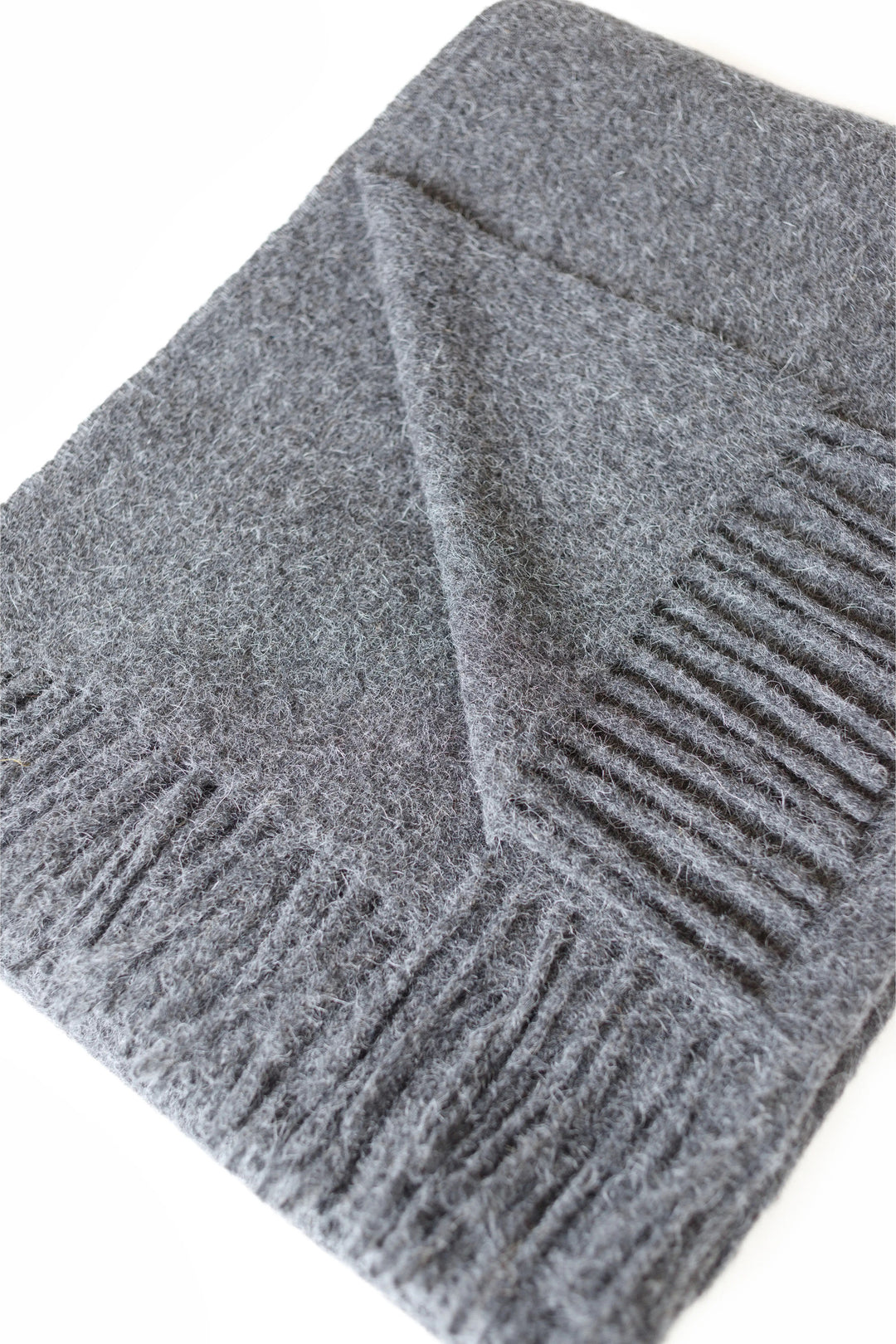 Cork Alpaca Wool Throw (Medium Gay)