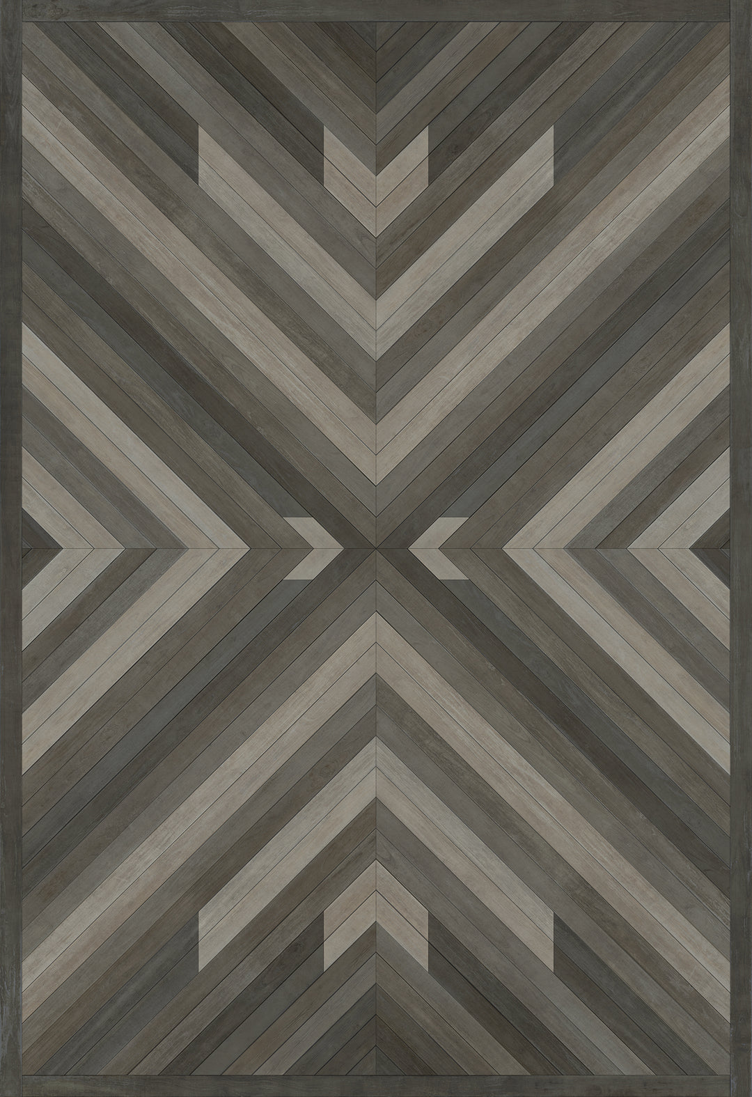 Vintage Vinyl Floorcloth Rug (Norwegian - Bohemian - Bohemia After Dark)