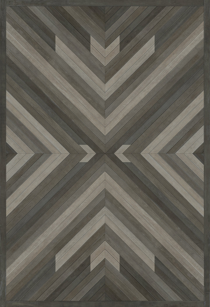 Vintage Vinyl Floorcloth Rug (Norwegian - Bohemian - Bohemia After Dark)