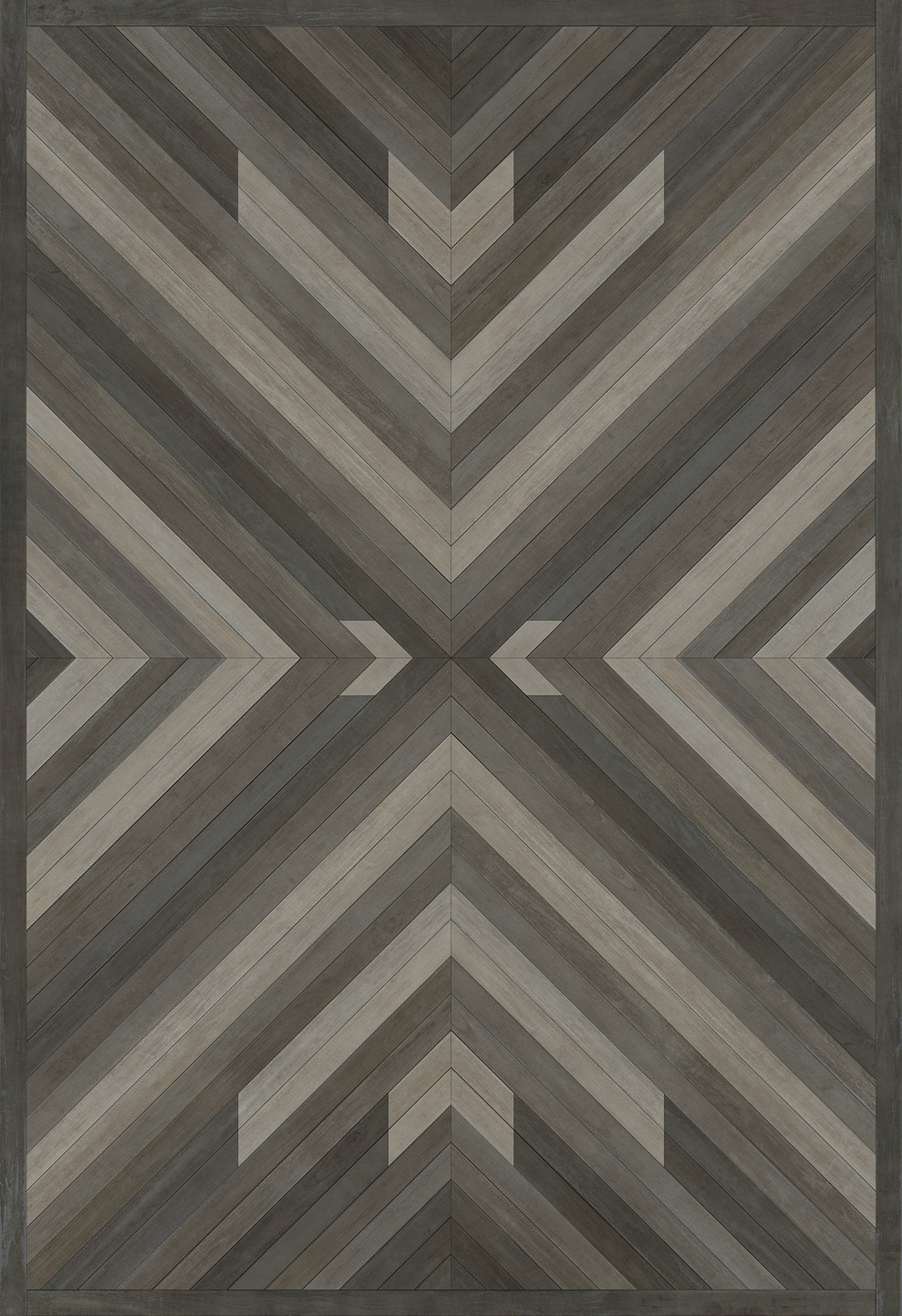 Vintage Vinyl Floorcloth Rug (Norwegian - Bohemian - Bohemia After Dark)
