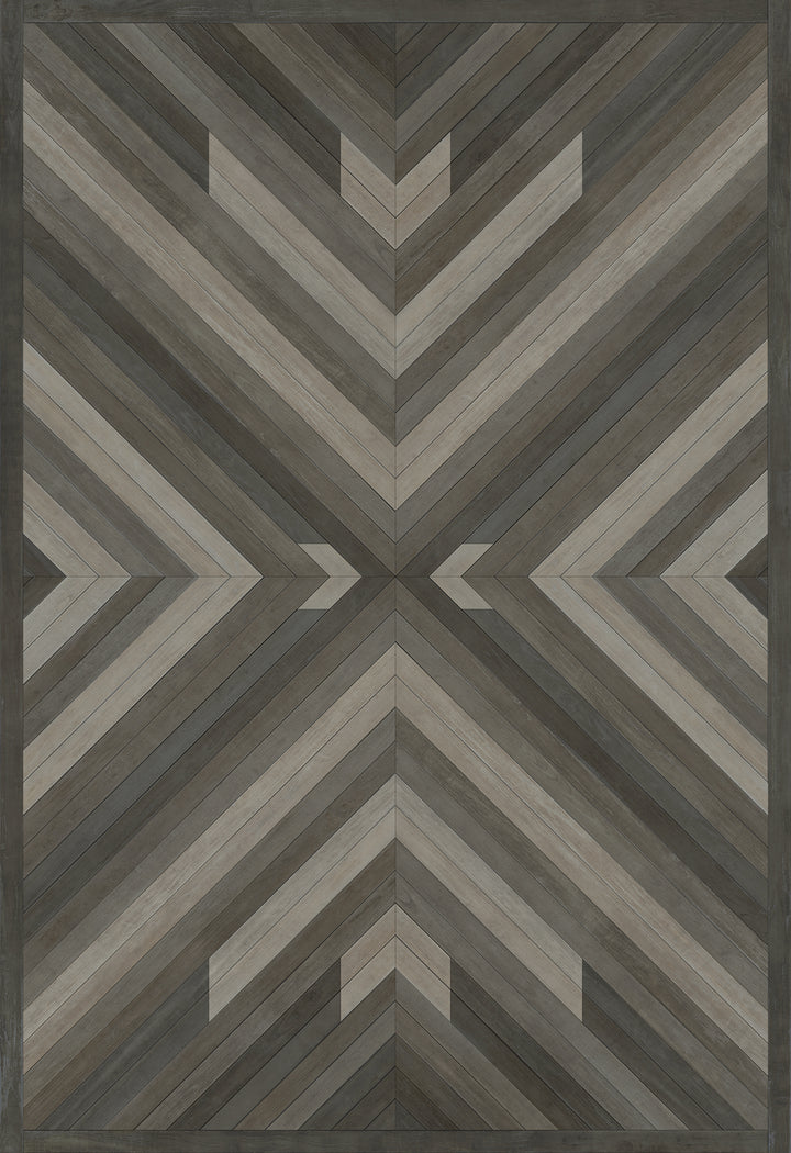 Vintage Vinyl Floorcloth Rug (Norwegian - Bohemian - Bohemia After Dark)