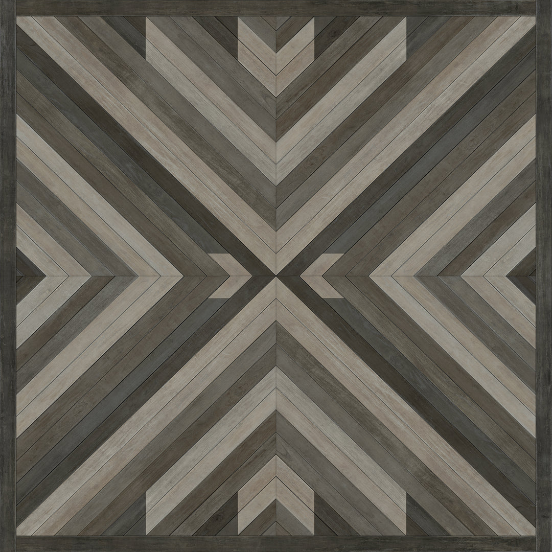 Vintage Vinyl Floorcloth Rug (Norwegian - Bohemian - Bohemia After Dark)