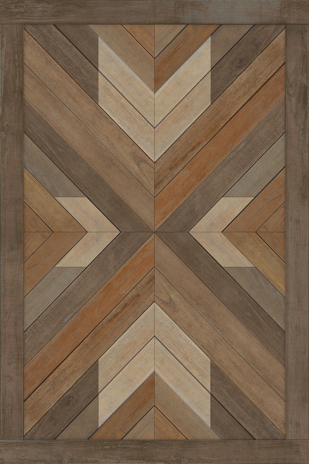 Vintage Vinyl Floorcloth Rug (Norwegian - Bohemian - Bohemia Proper)