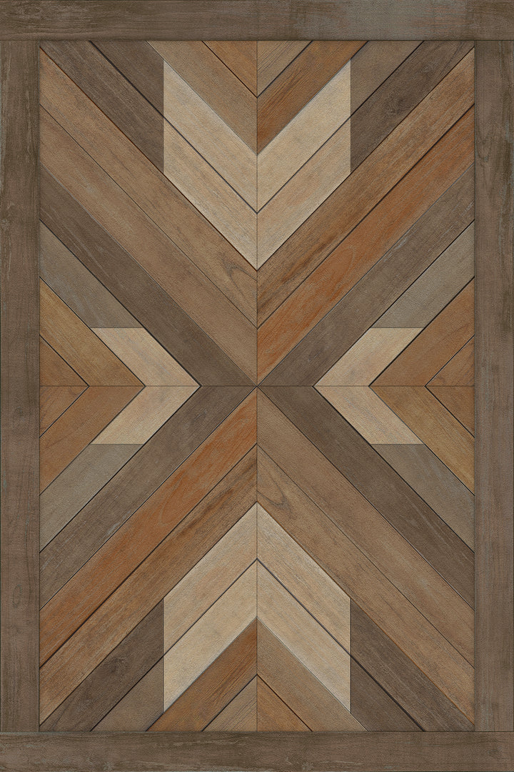 Vintage Vinyl Floorcloth Rug (Norwegian - Bohemian - Bohemia Proper)