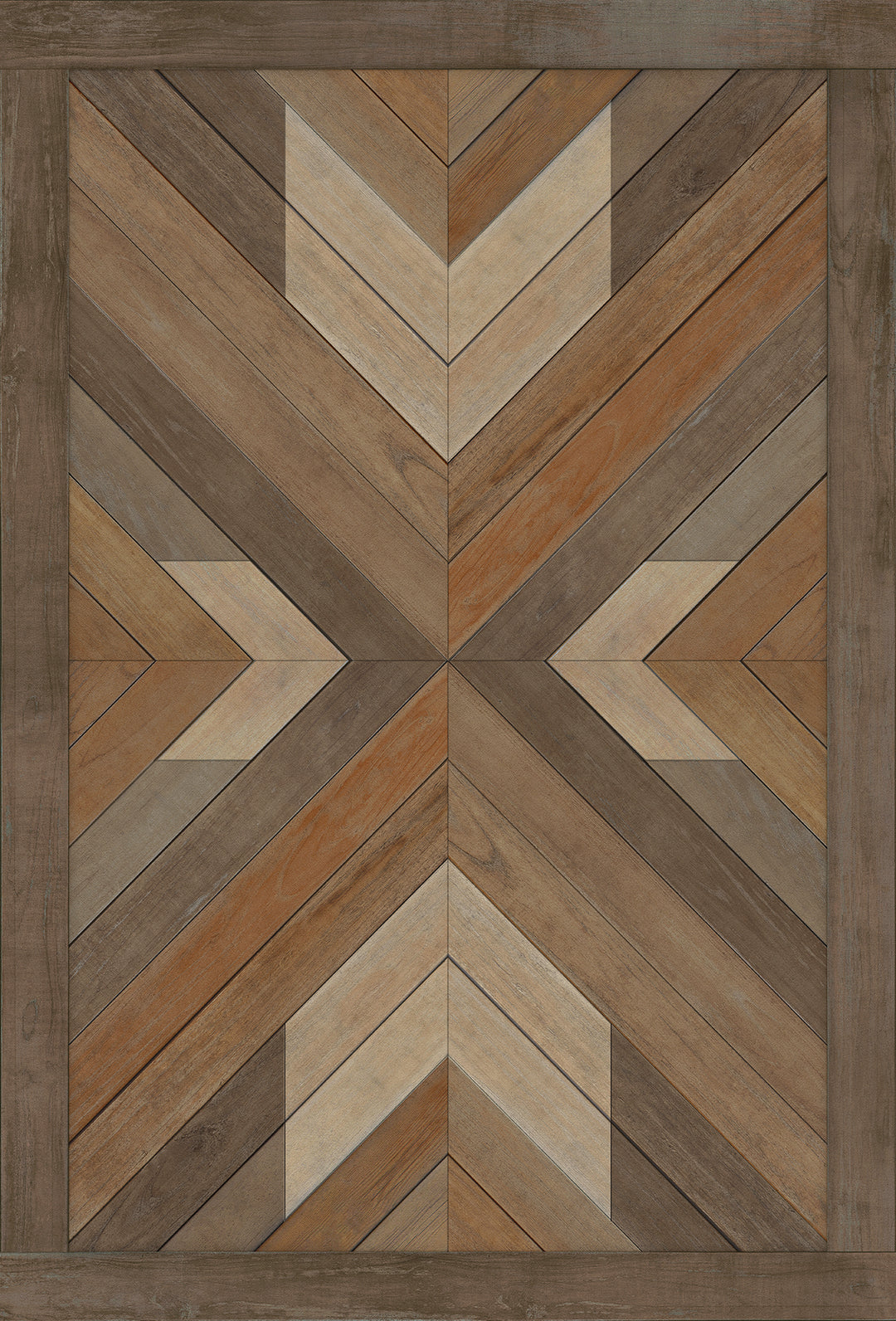 Vintage Vinyl Floorcloth Rug (Norwegian - Bohemian - Bohemia Proper)