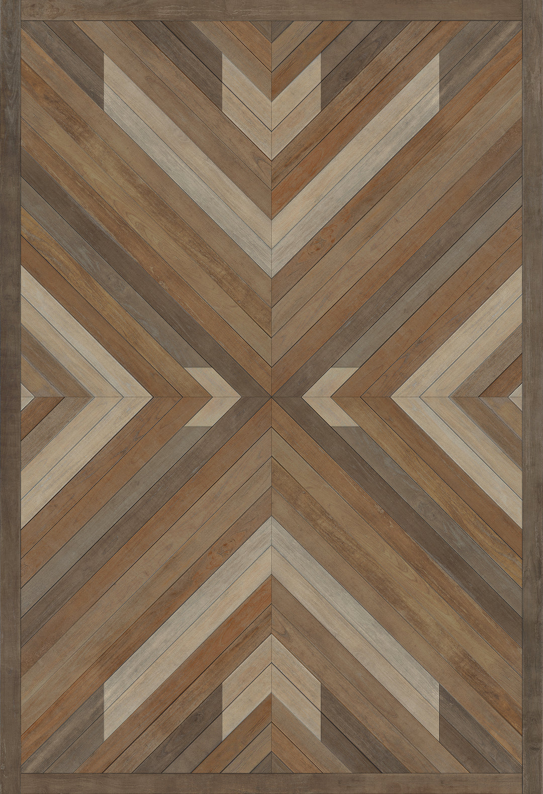Vintage Vinyl Floorcloth Rug (Norwegian - Bohemian - Bohemia Proper)