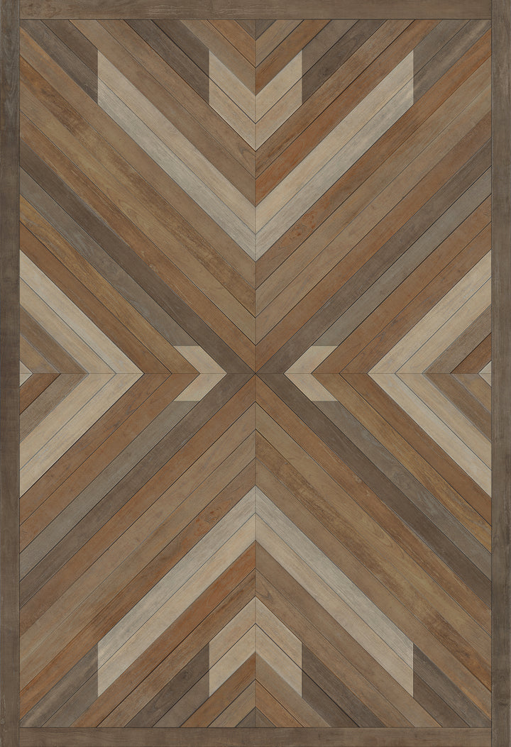 Vintage Vinyl Floorcloth Rug (Norwegian - Bohemian - Bohemia Proper)