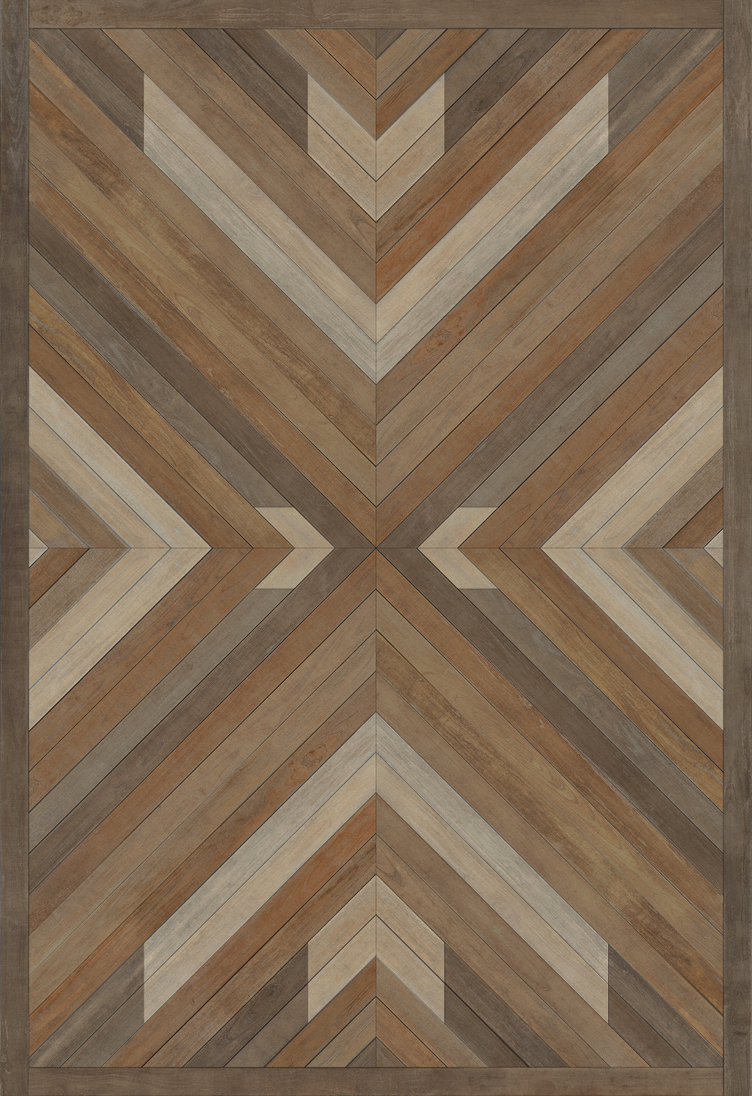 Vintage Vinyl Floorcloth Rug (Norwegian - Bohemian - Bohemia Proper)