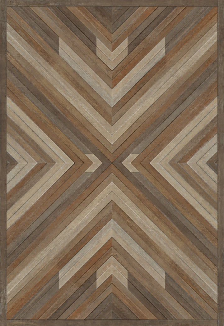 Vintage Vinyl Floorcloth Rug (Norwegian - Bohemian - Bohemia Proper)