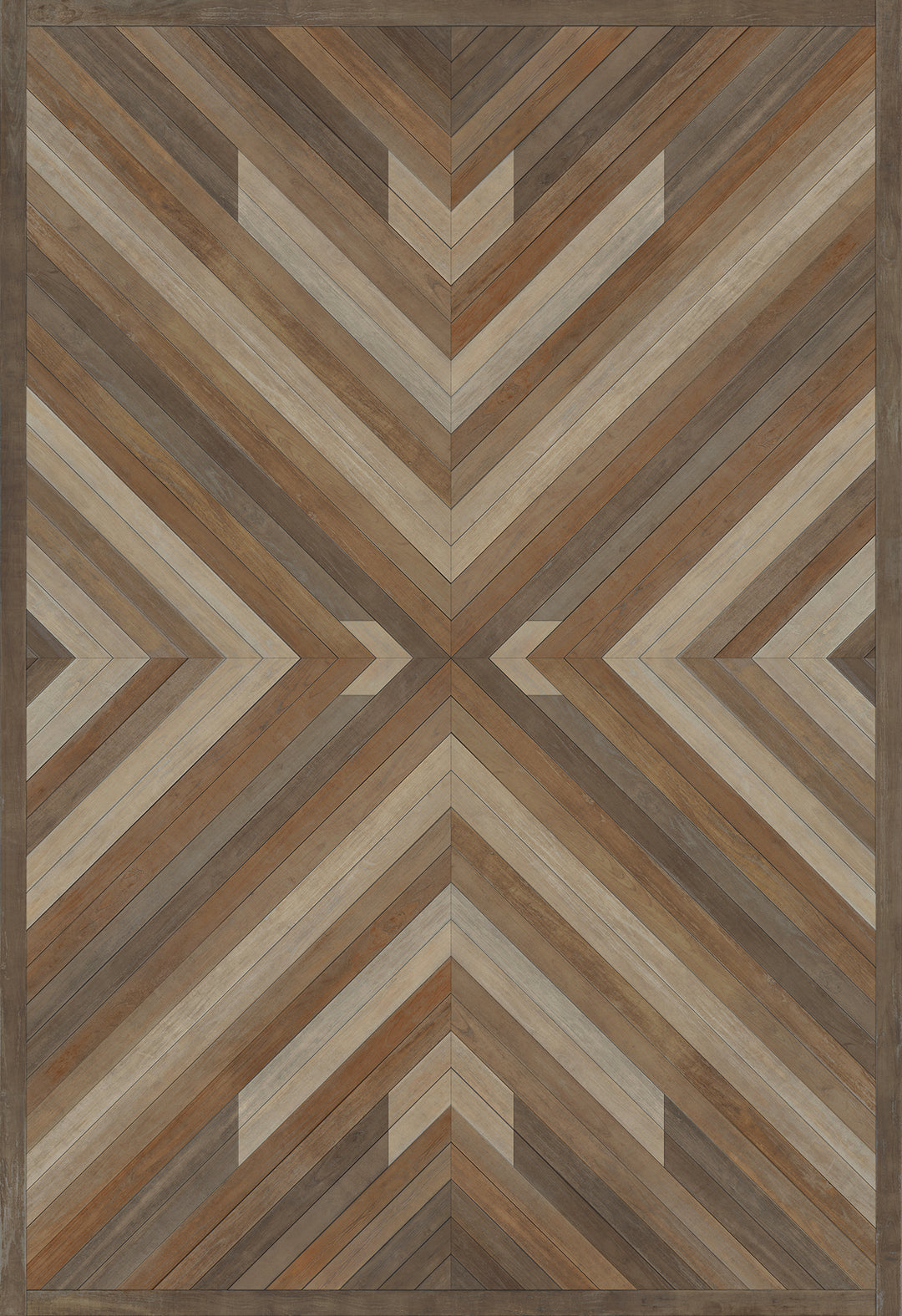 Vintage Vinyl Floorcloth Rug (Norwegian - Bohemian - Bohemia Proper)