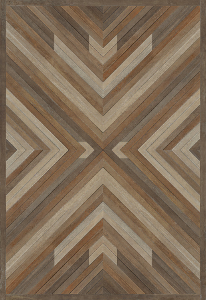 Vintage Vinyl Floorcloth Rug (Norwegian - Bohemian - Bohemia Proper)
