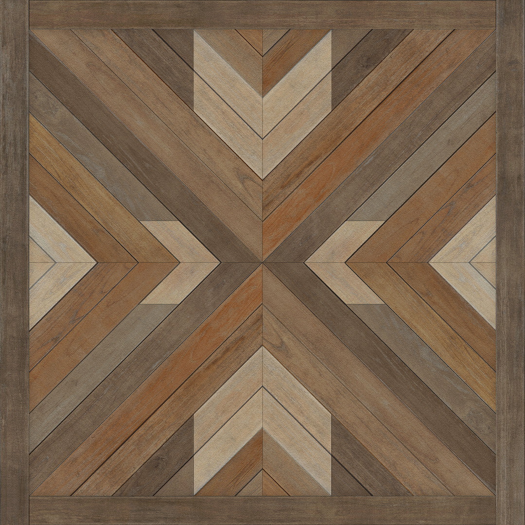 Vintage Vinyl Floorcloth Rug (Norwegian - Bohemian - Bohemia Proper)