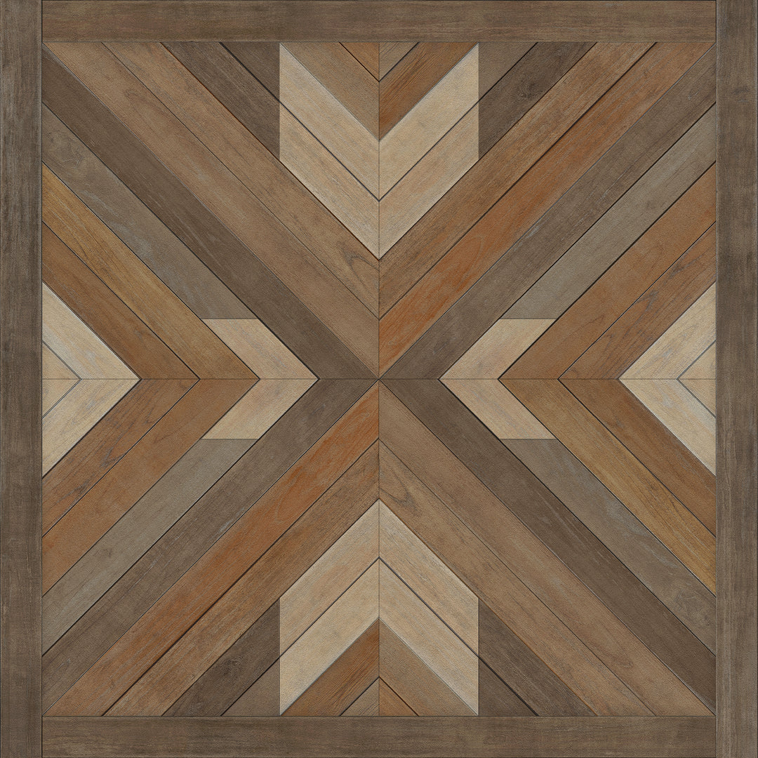 Vintage Vinyl Floorcloth Rug (Norwegian - Bohemian - Bohemia Proper)
