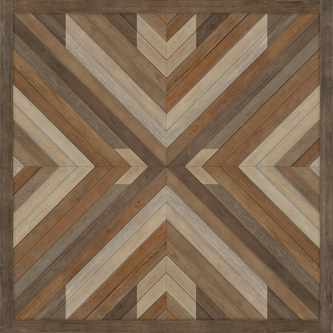 Vintage Vinyl Floorcloth Rug (Norwegian - Bohemian - Bohemia Proper)