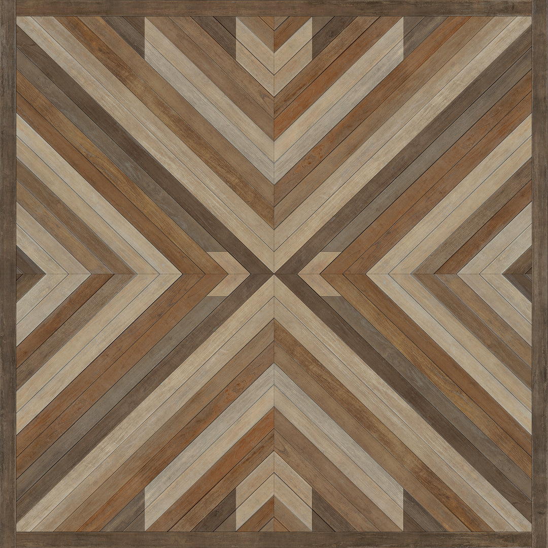 Vintage Vinyl Floorcloth Rug (Norwegian - Bohemian - Bohemia Proper)