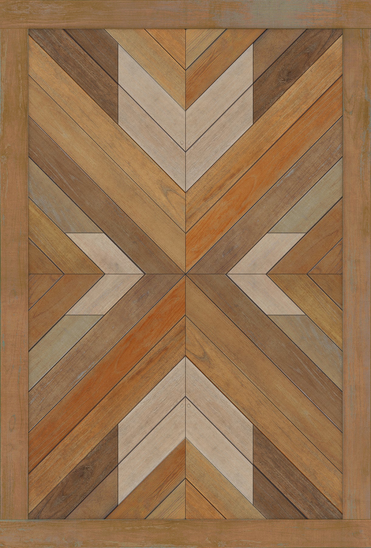 Vintage Vinyl Floorcloth Rug (Norwegian - Bohemian - Rhapsody) – Hudson ...