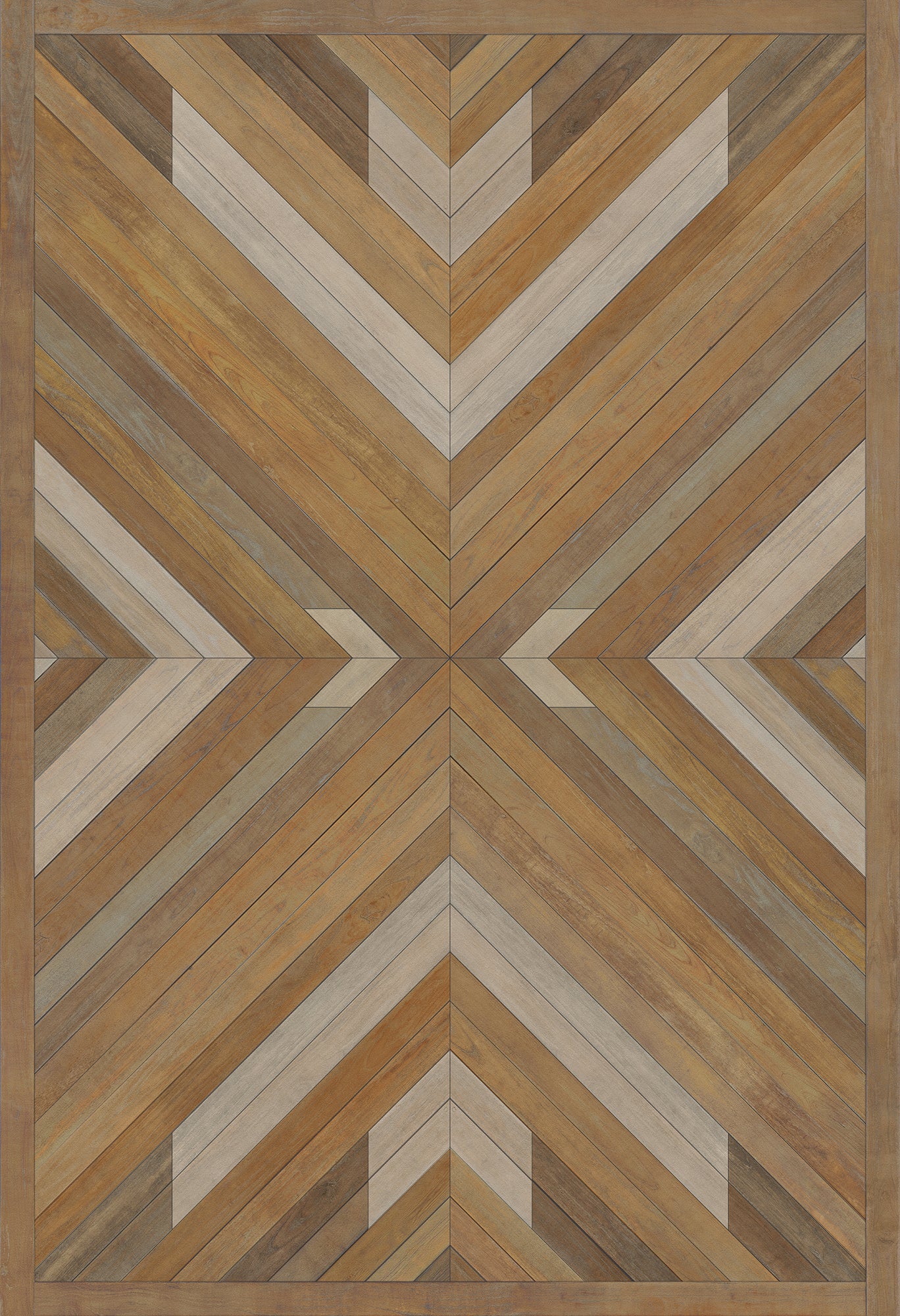Vintage Vinyl Floorcloth Rug (Norwegian - Bohemian - Rhapsody) – Hudson ...