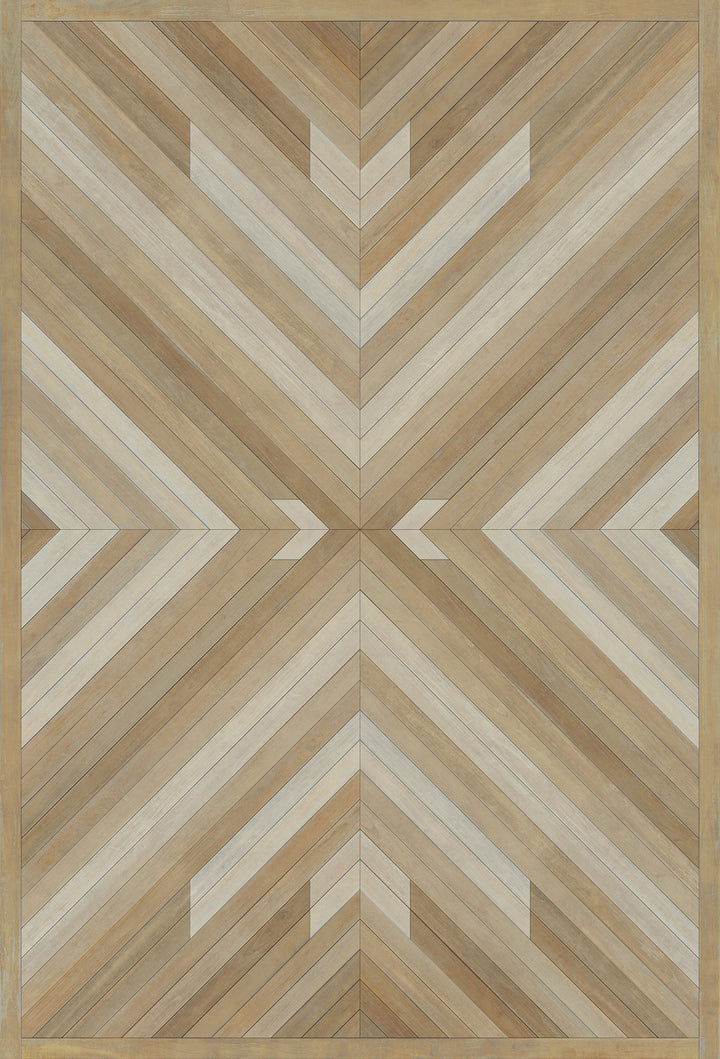 Vintage Vinyl Floorcloth Rug (Norwegian - Bohemian - Romani)