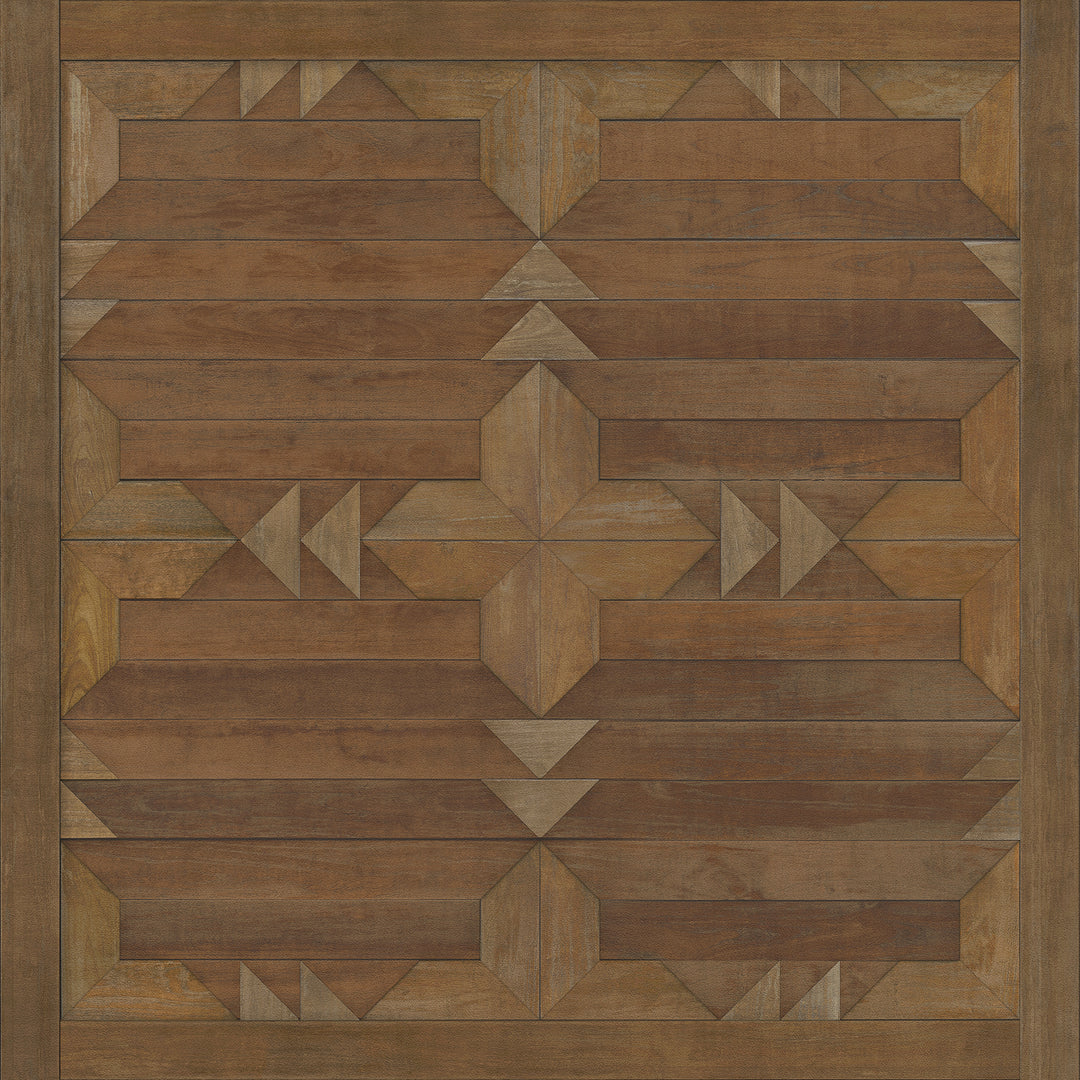 Vintage Vinyl Floorcloth Rug (Norwegian - Carpathian - Romania)
