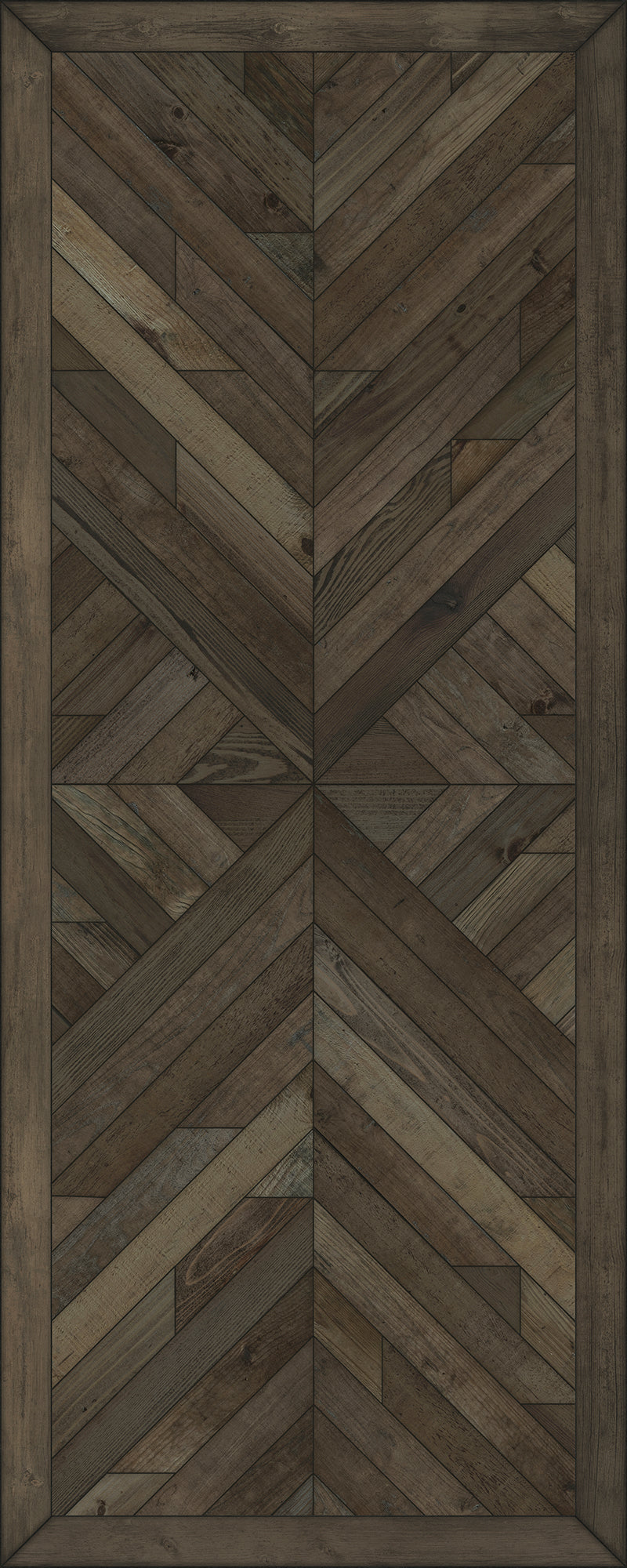 Vintage Vinyl Floorcloth Rug (Norwegian - Nile - Drenched in Night)