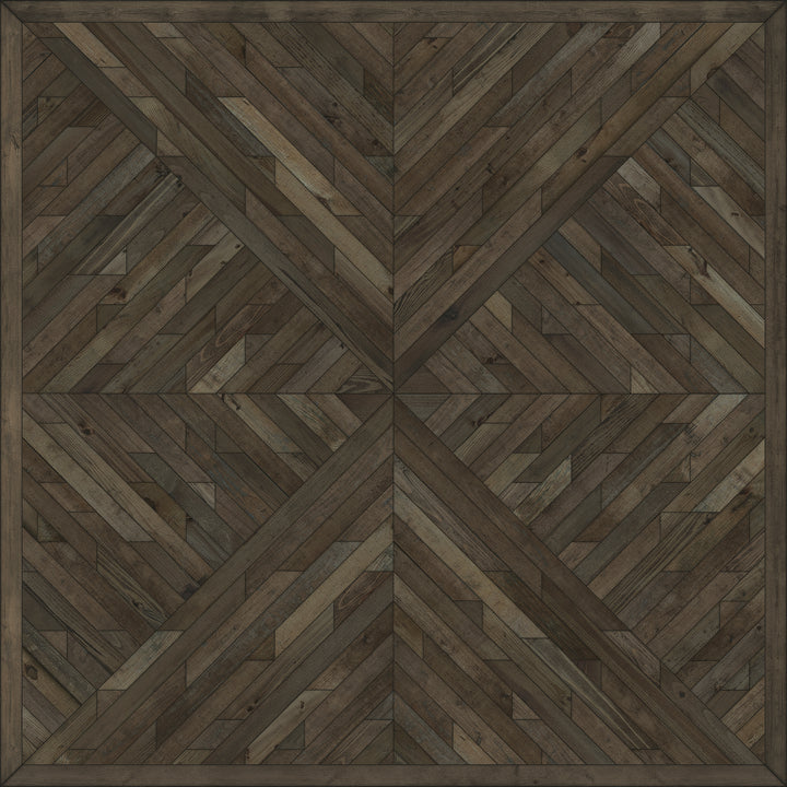 Vintage Vinyl Floorcloth Rug (Norwegian - Nile - Drenched in Night)