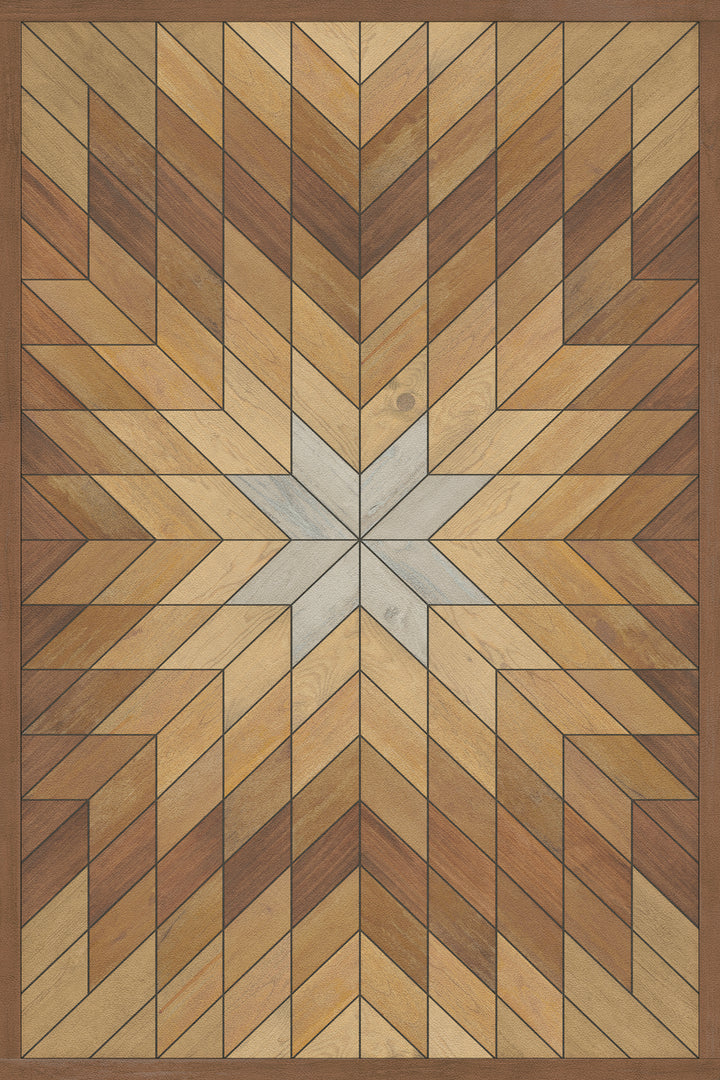 Vintage Vinyl Floorcloth Rug (Norwegian - Wicklow - Kippure)