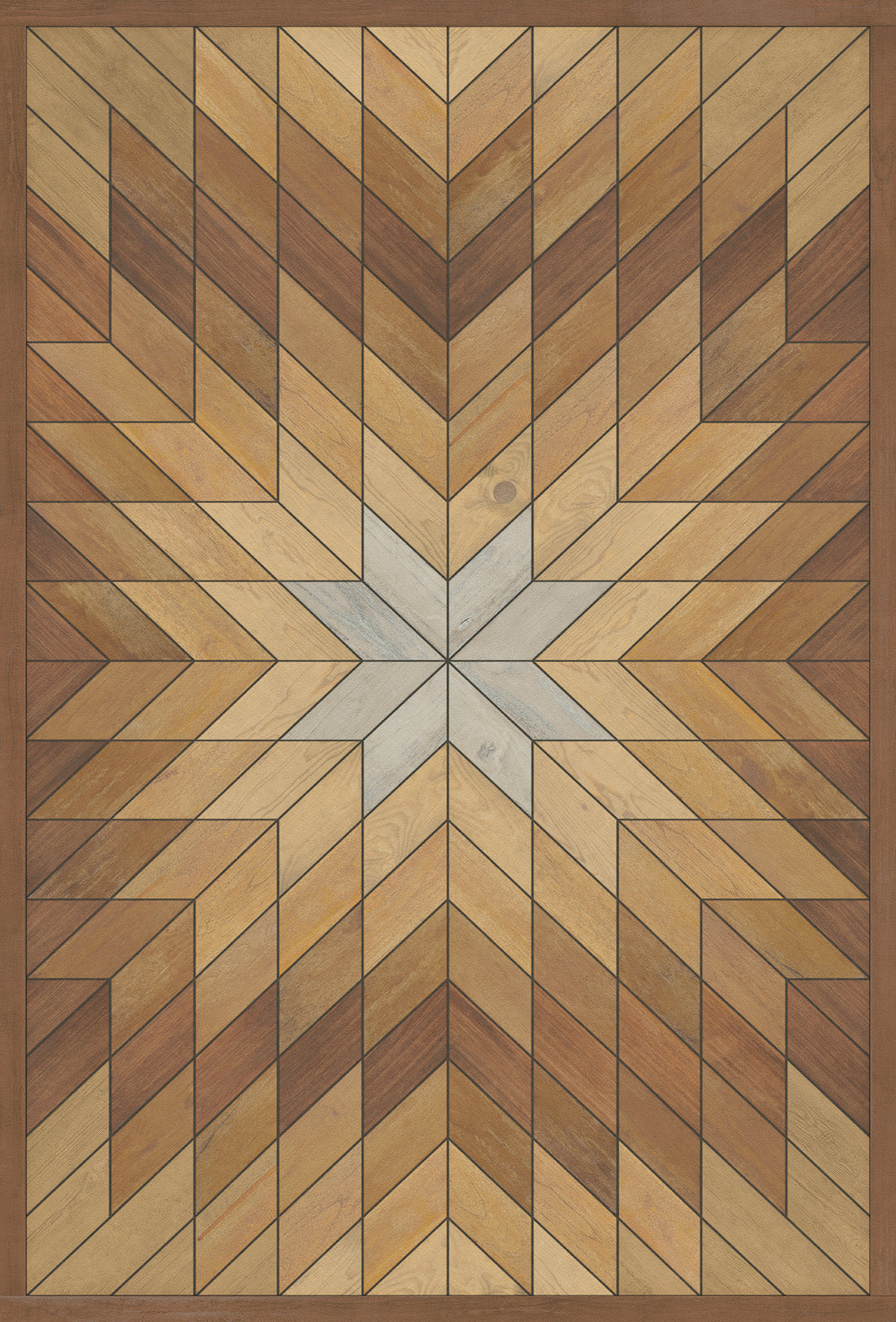 Vintage Vinyl Floorcloth Rug (Norwegian - Wicklow - Kippure)