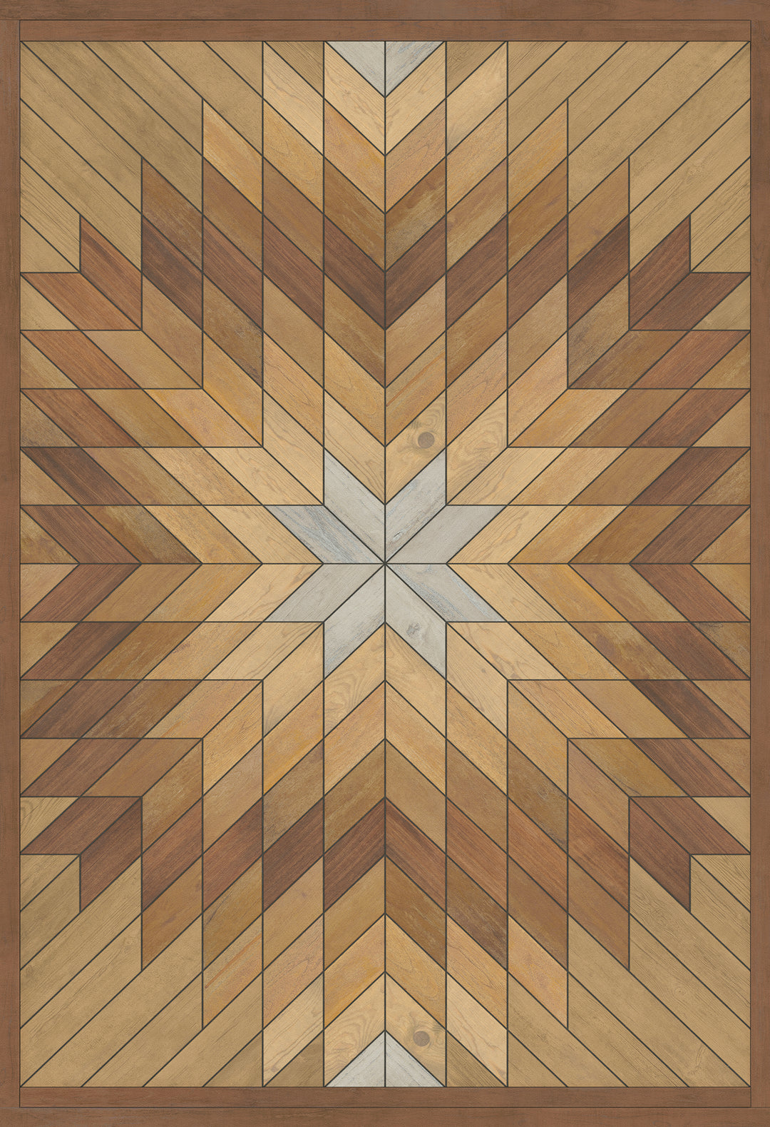 Vintage Vinyl Floorcloth Rug (Norwegian - Wicklow - Kippure)