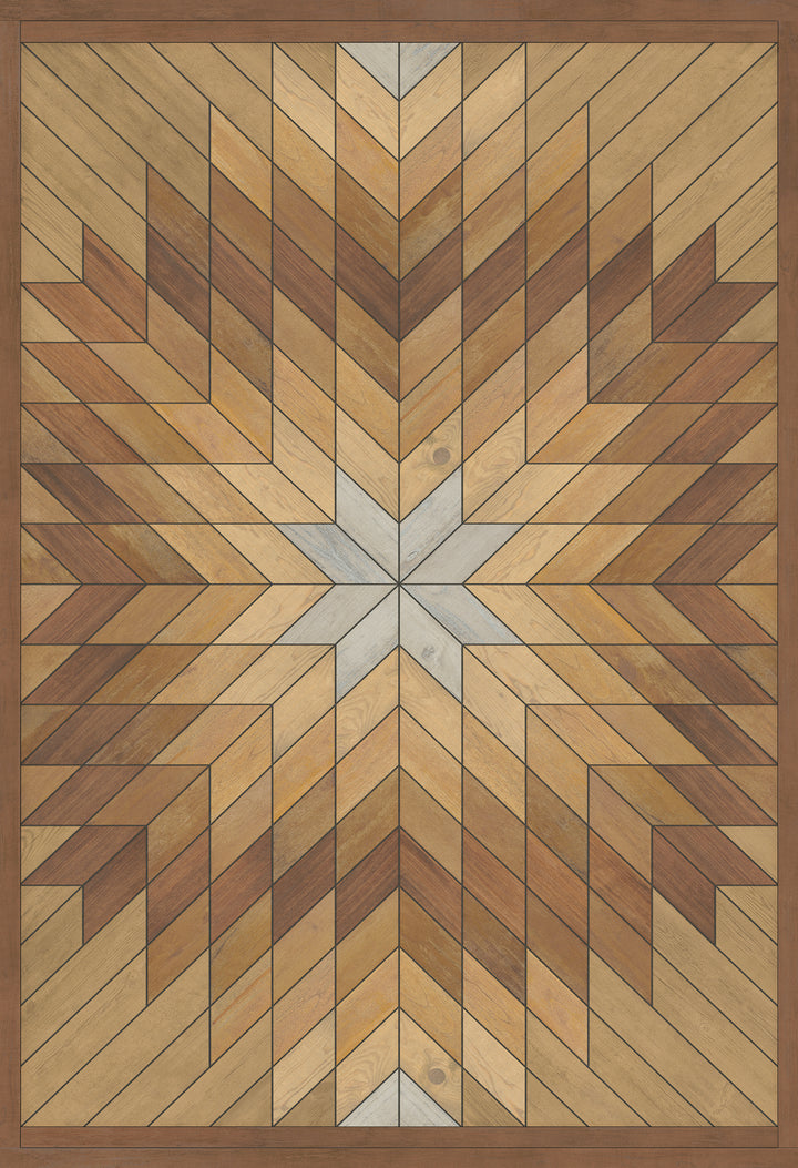 Vintage Vinyl Floorcloth Rug (Norwegian - Wicklow - Kippure)