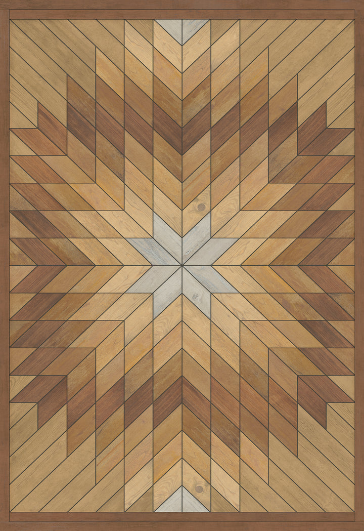 Vintage Vinyl Floorcloth Rug (Norwegian - Wicklow - Kippure)