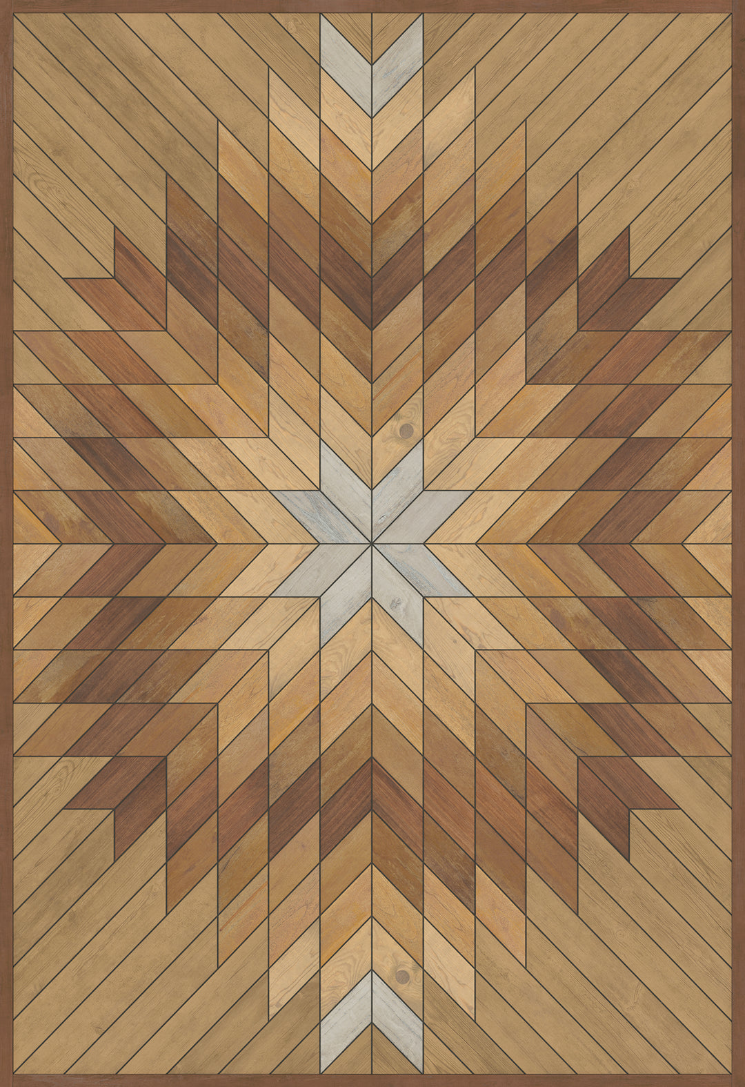 Vintage Vinyl Floorcloth Rug (Norwegian - Wicklow - Kippure)