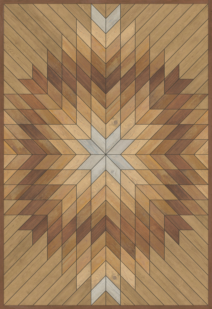 Vintage Vinyl Floorcloth Rug (Norwegian - Wicklow - Kippure)