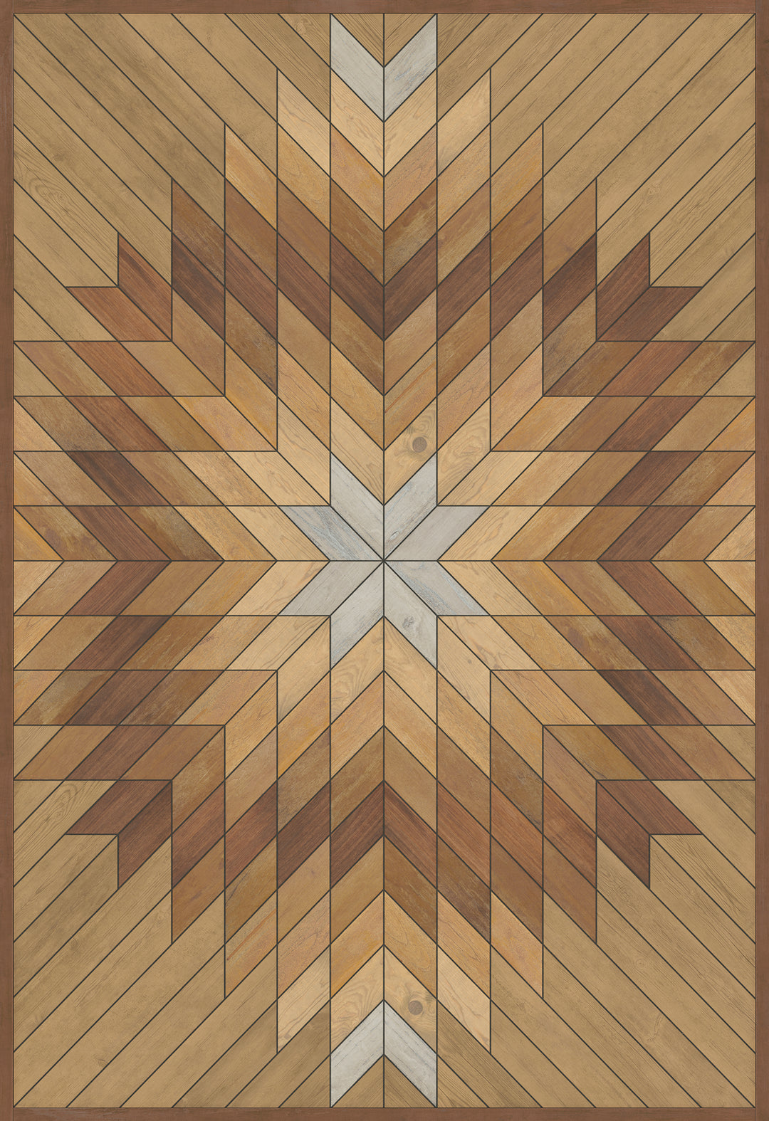Vintage Vinyl Floorcloth Rug (Norwegian - Wicklow - Kippure)