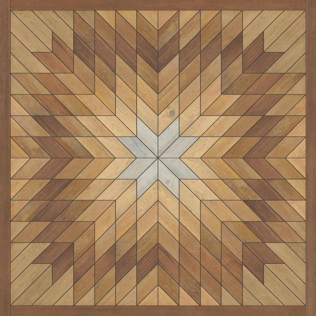 Vintage Vinyl Floorcloth Rug (Norwegian - Wicklow - Kippure)