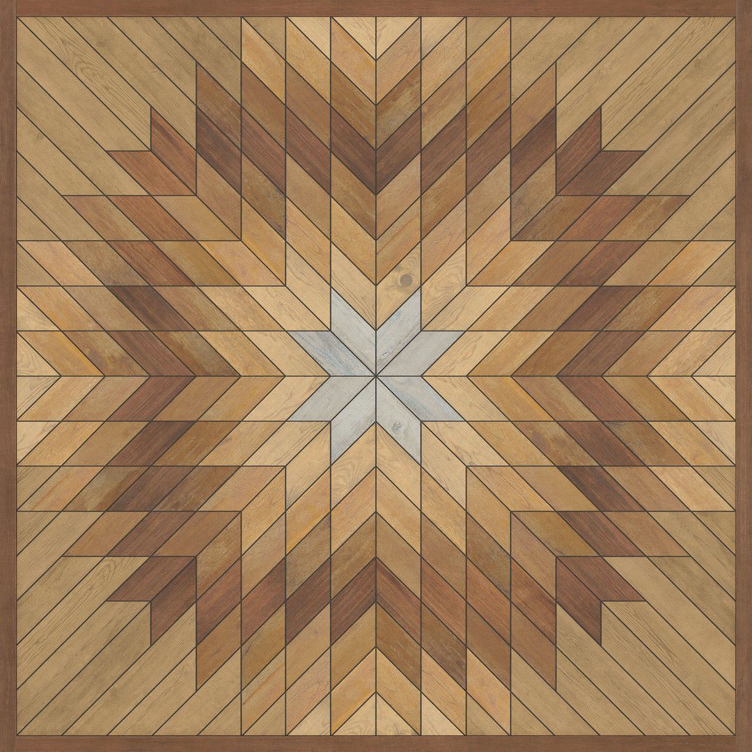 Vintage Vinyl Floorcloth Rug (Norwegian - Wicklow - Kippure)