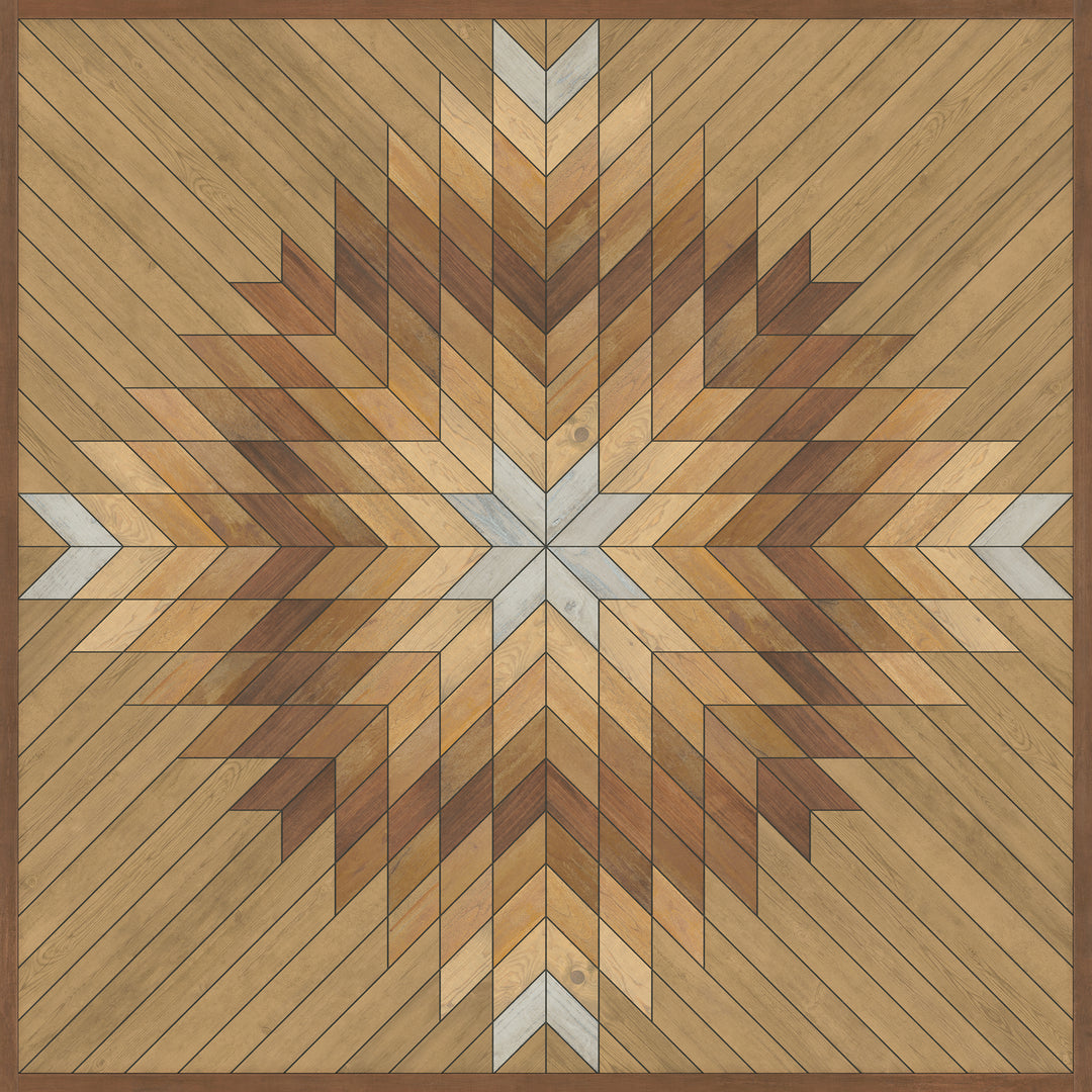 Vintage Vinyl Floorcloth Rug (Norwegian - Wicklow - Kippure)