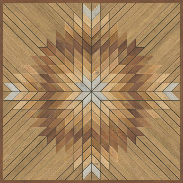 Vintage Vinyl Floorcloth Rug (Norwegian - Wicklow - Kippure)
