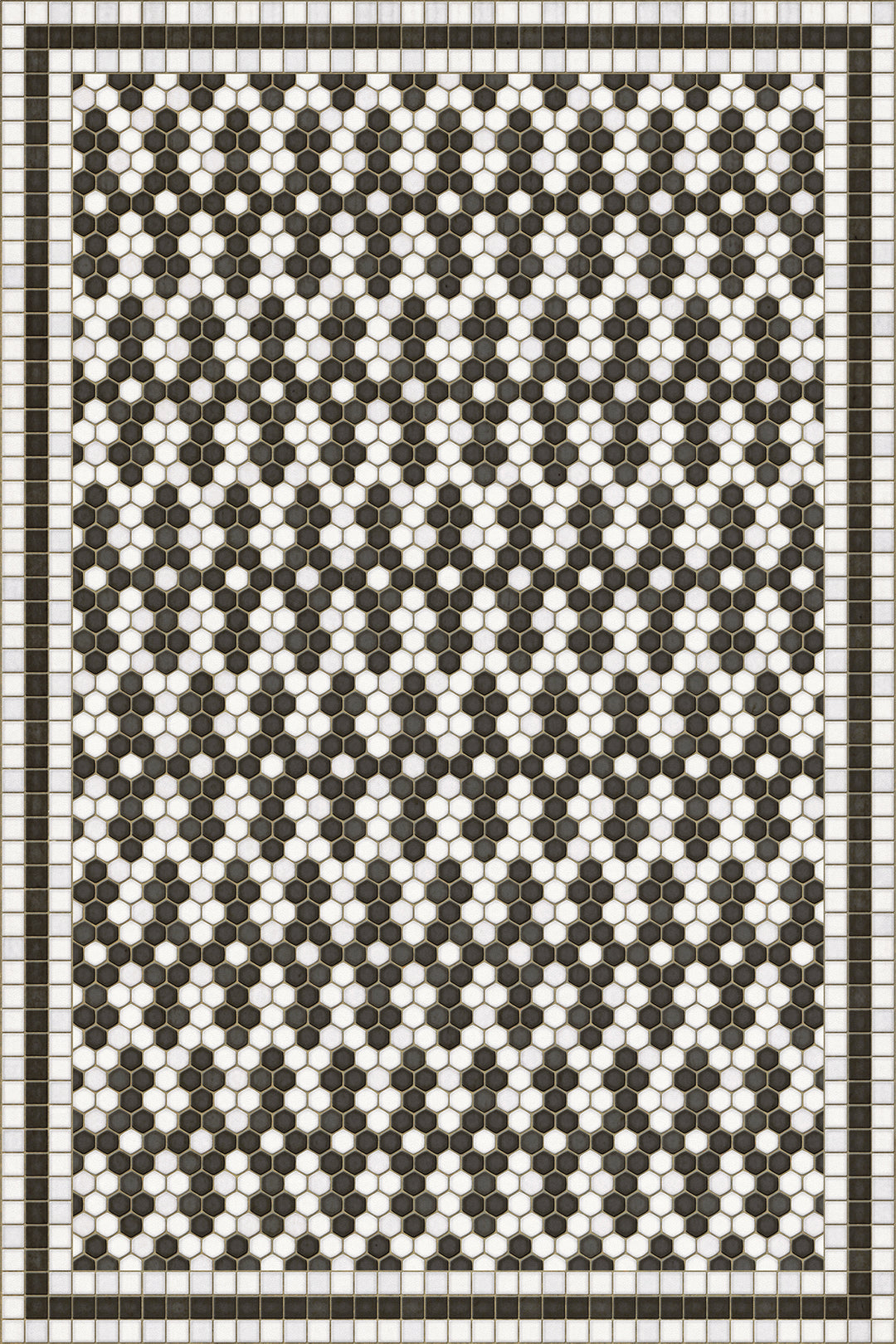 Vintage Vinyl Floorcloth Mats (Mosaic D - Fordham Road)