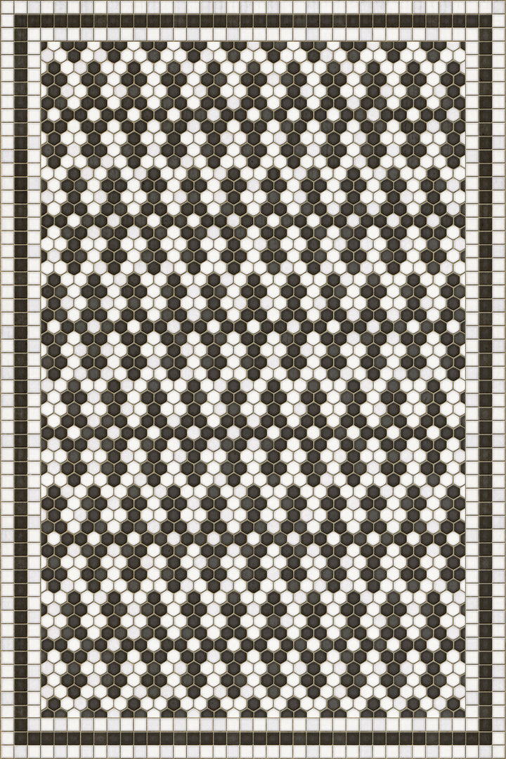Vintage Vinyl Floorcloth Mats (Mosaic D - Fordham Road)