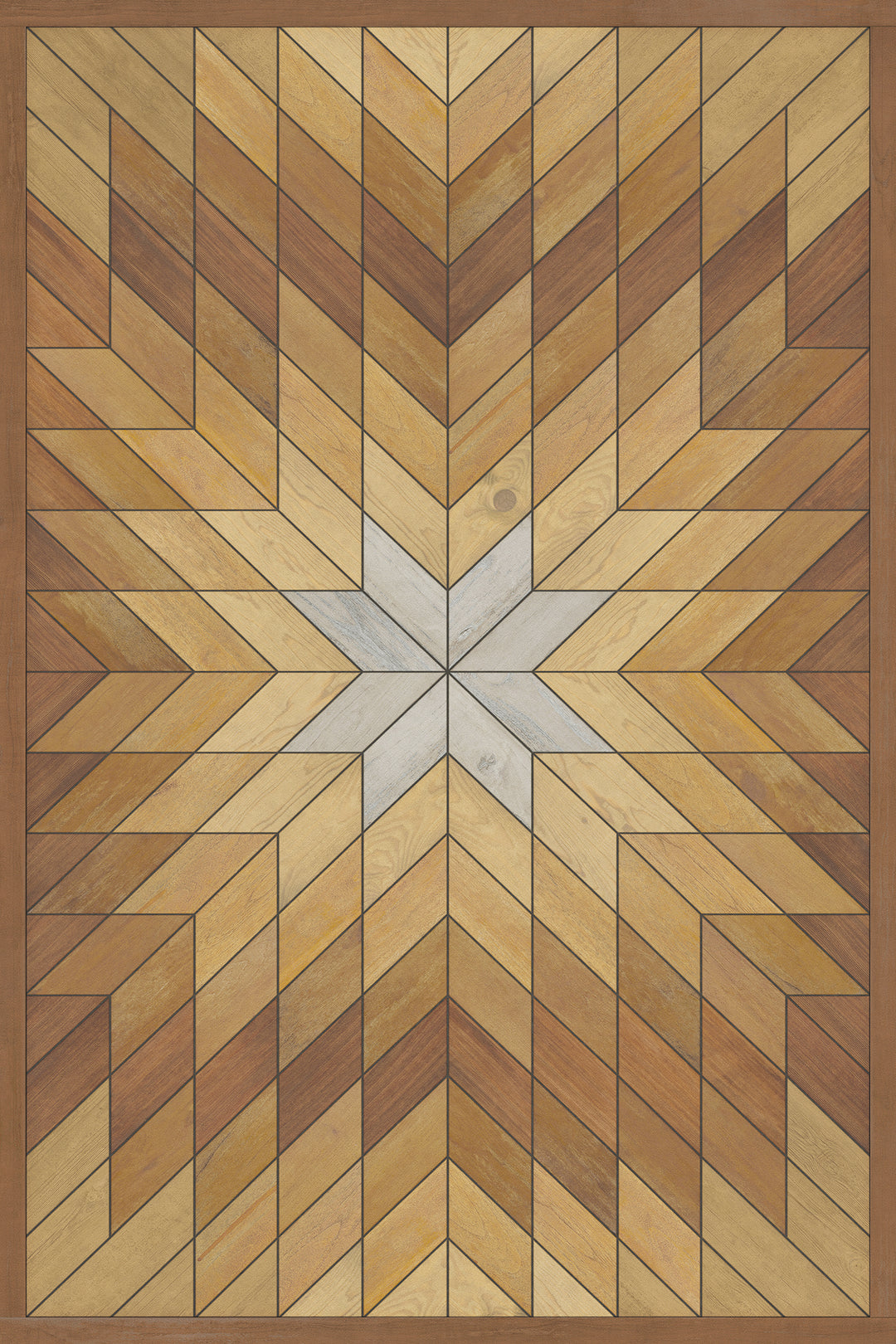 Vintage Vinyl Floorcloth Rug (Norwegian - Wicklow - Kippure)