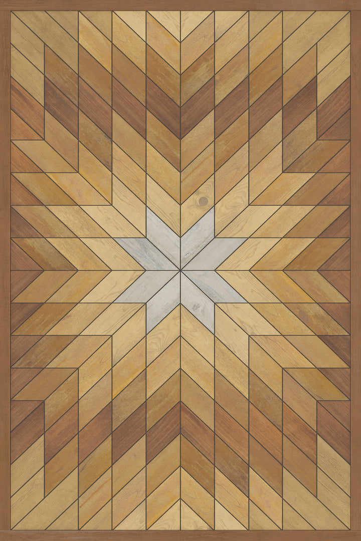 Vintage Vinyl Floorcloth Rug (Norwegian - Wicklow - Kippure)