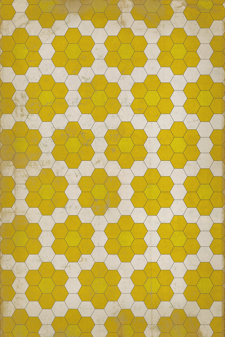 Vintage Vinyl Floorcloth Mats (Pattern 02 The Bee's Knees)