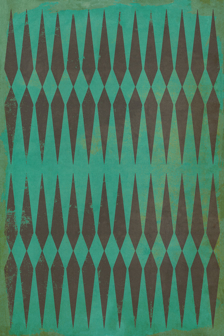Vintage Vinyl Floorcloth Mat (Classic Pattern 08 Frankenstein)
