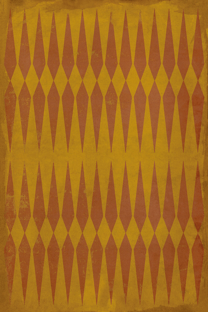 Vintage Vinyl Floorcloth Rug (Pattern 08 Mr Hyde)
