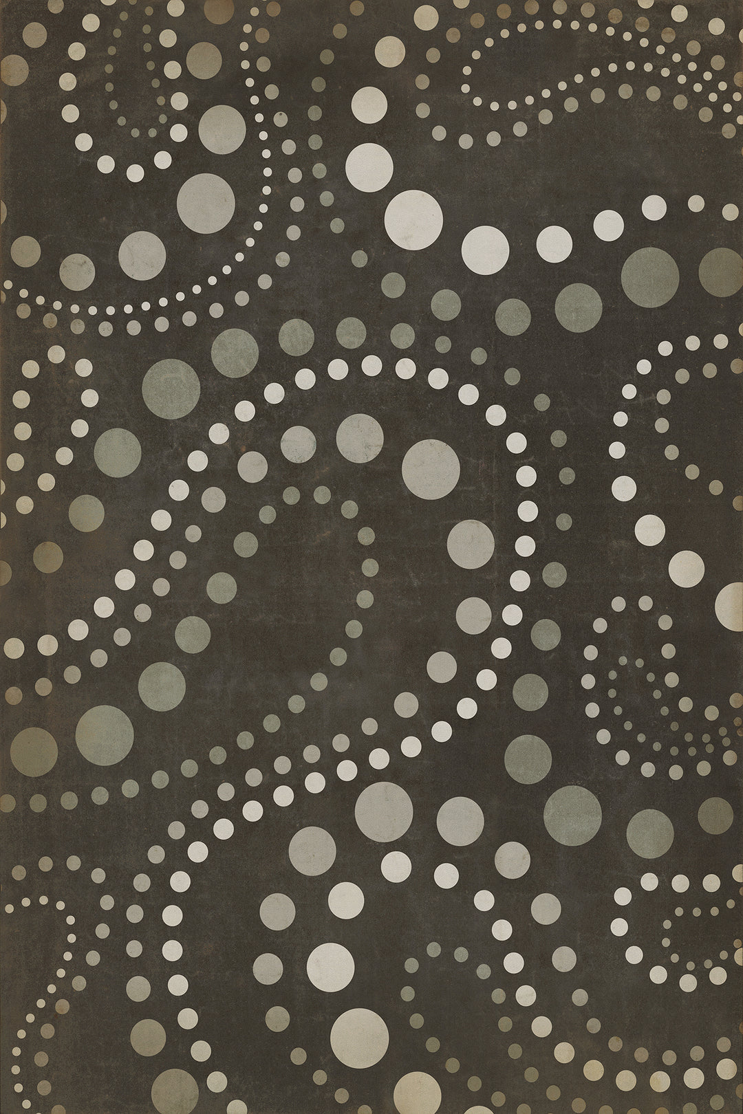 Vintage Vinyl Floorcloth Rug (Classic Pattern 12 the Time Traveler)