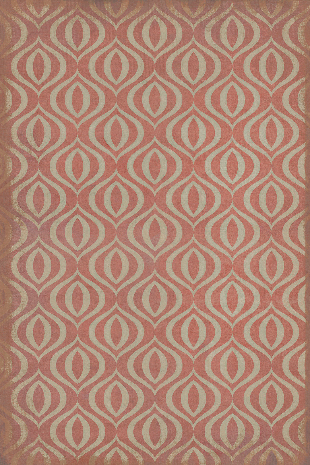 Vintage Vinyl Floorcloth Rug (Classic Pattern 15 Genie)