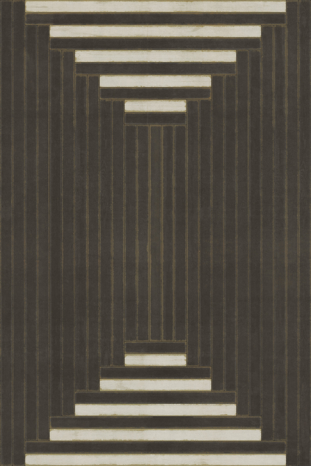 Vintage Vinyl Floorcloth Rug (Pattern 18 the Regent)