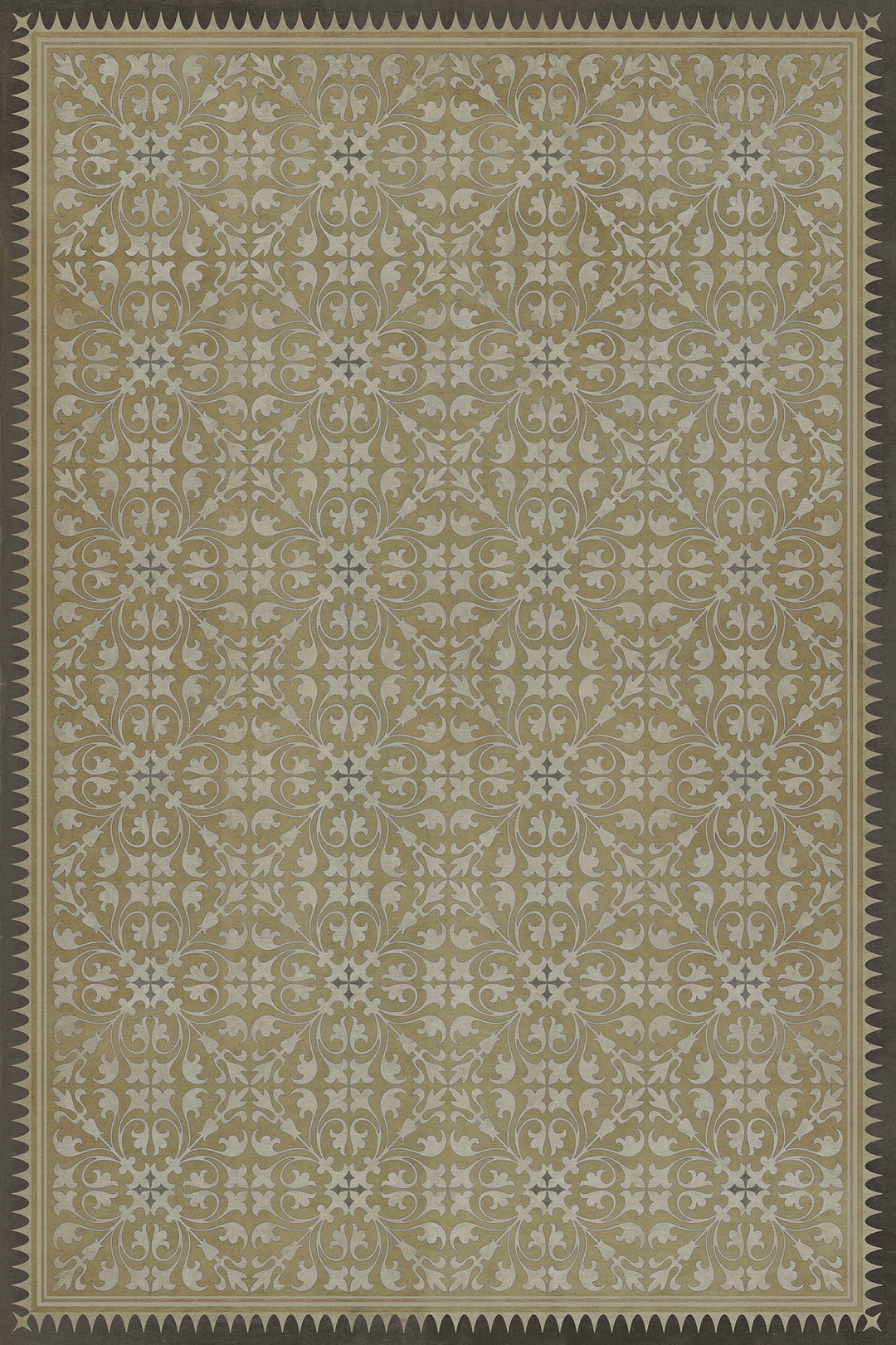 Vintage Vinyl Floorcloth Rug (Pattern 21 Dinah)