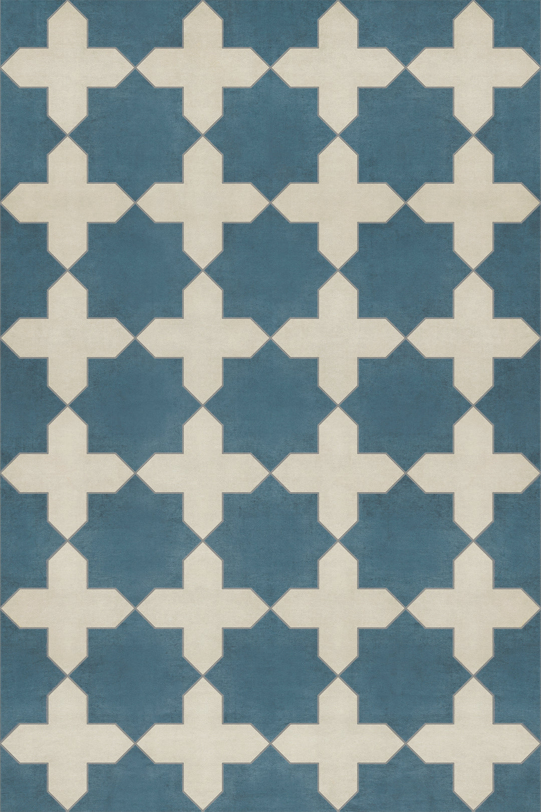 Vintage Vinyl Floorcloth Rug (Pattern 23 It Is In The Sea)