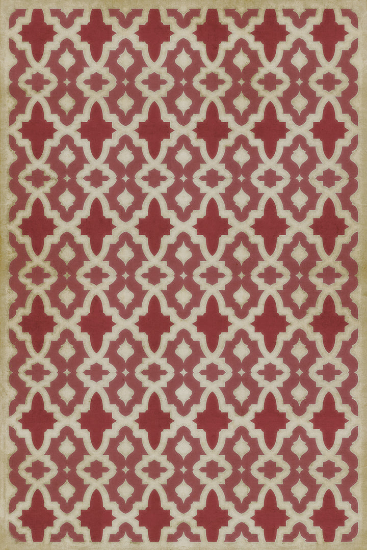 Vintage Vinyl Floorcloth Mat (Classic Pattern 31 Once Upon A Time)